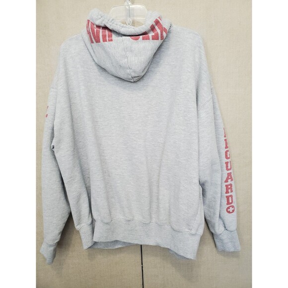 Lifeguard  + Saint Simons Island Gray Long Sleeve Hoodie w/Kangaroo Pockets XL - Picture 5 of 7